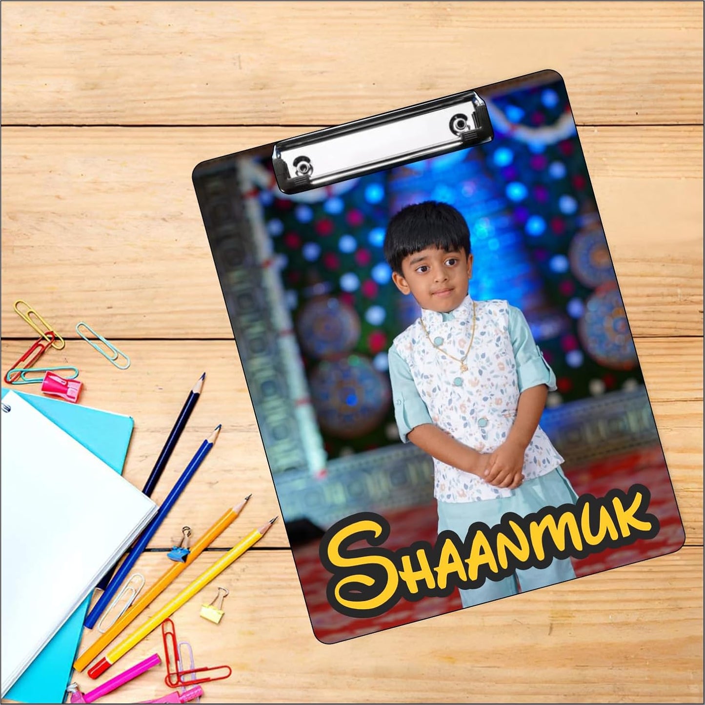 Personalised Clipboard with Photo & Name for Kids & Office