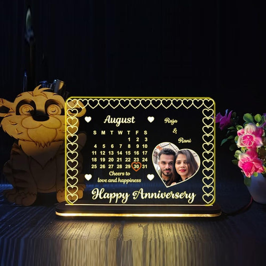 Personalized Acrylic LED Anniversary Photo Frame