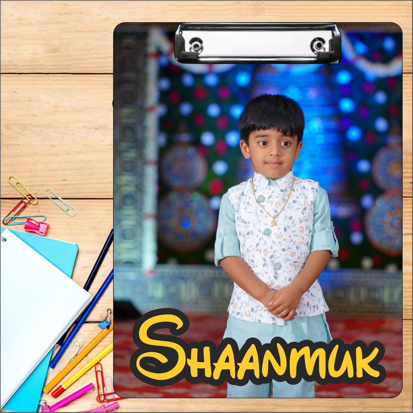 Personalised Clipboard with Photo & Name for Kids & Office